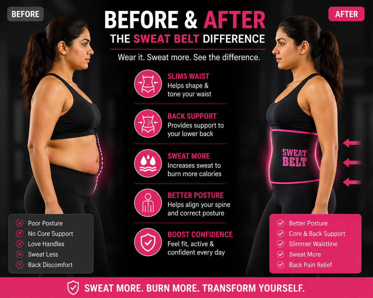 Adjustable Waist Trimmer Belt – Slim Fit Body Shaping Belt for Women